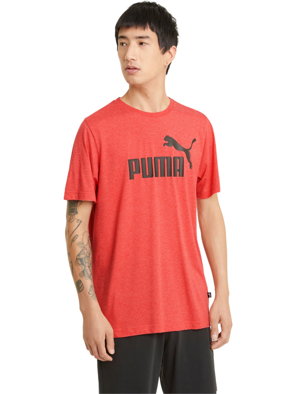 Camisetas De Manga Corta Puma Ess Heather Tee 586736 Para Hombre