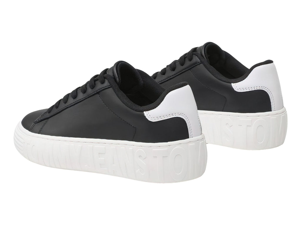 Tenis Tommy Hilfiger New Cupsole Leather N02137 Para Mujer