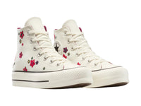 Tenis Converse All Star Lift Platform Flowers Para Mujer