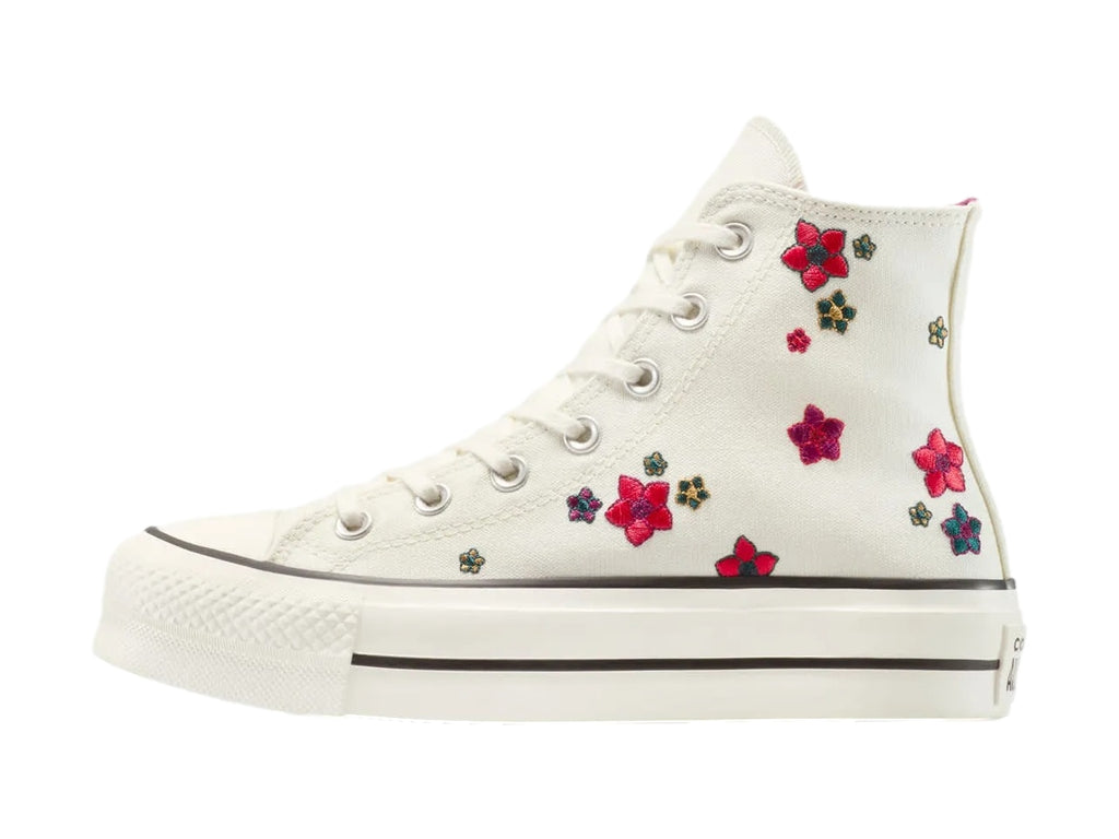 Tenis Converse All Star Lift Platform Flowers Para Mujer